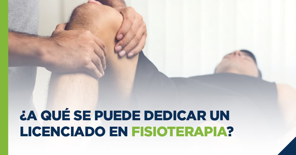 ¿A qué se puede dedicar un Licenciado en Fisioterapia?